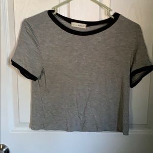 ☀️Ringer tee crop top